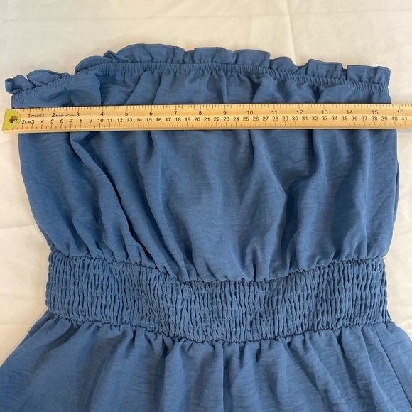 CupShe NWT Mini Dress/Swim Coverup Size Medium Navy Blue - Picture 9 of 10